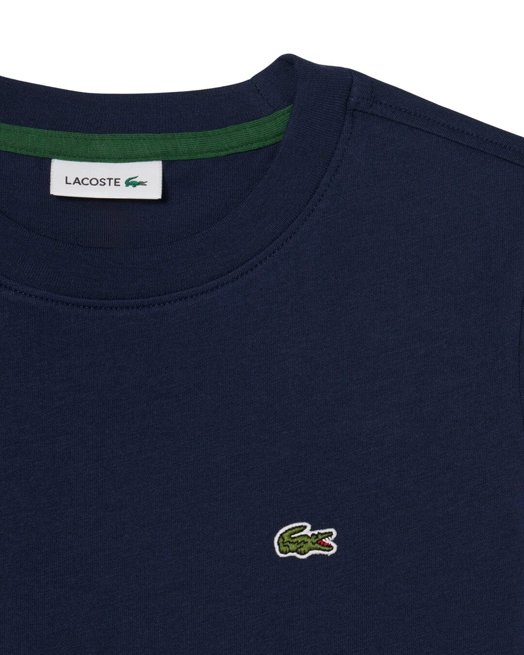 Lacoste T-Shirts Lacoste Navy  Boy'S Cotton Crew Neck T-Shirt