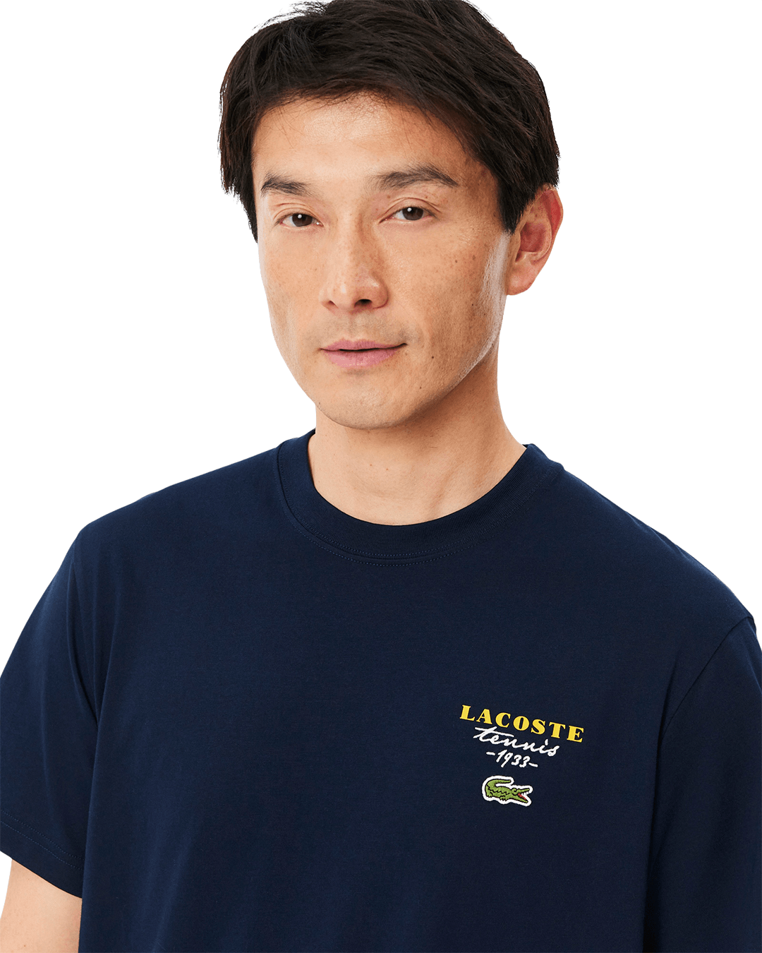 Lacoste T-Shirts Lacoste Navy Crew Neck T-Shirt