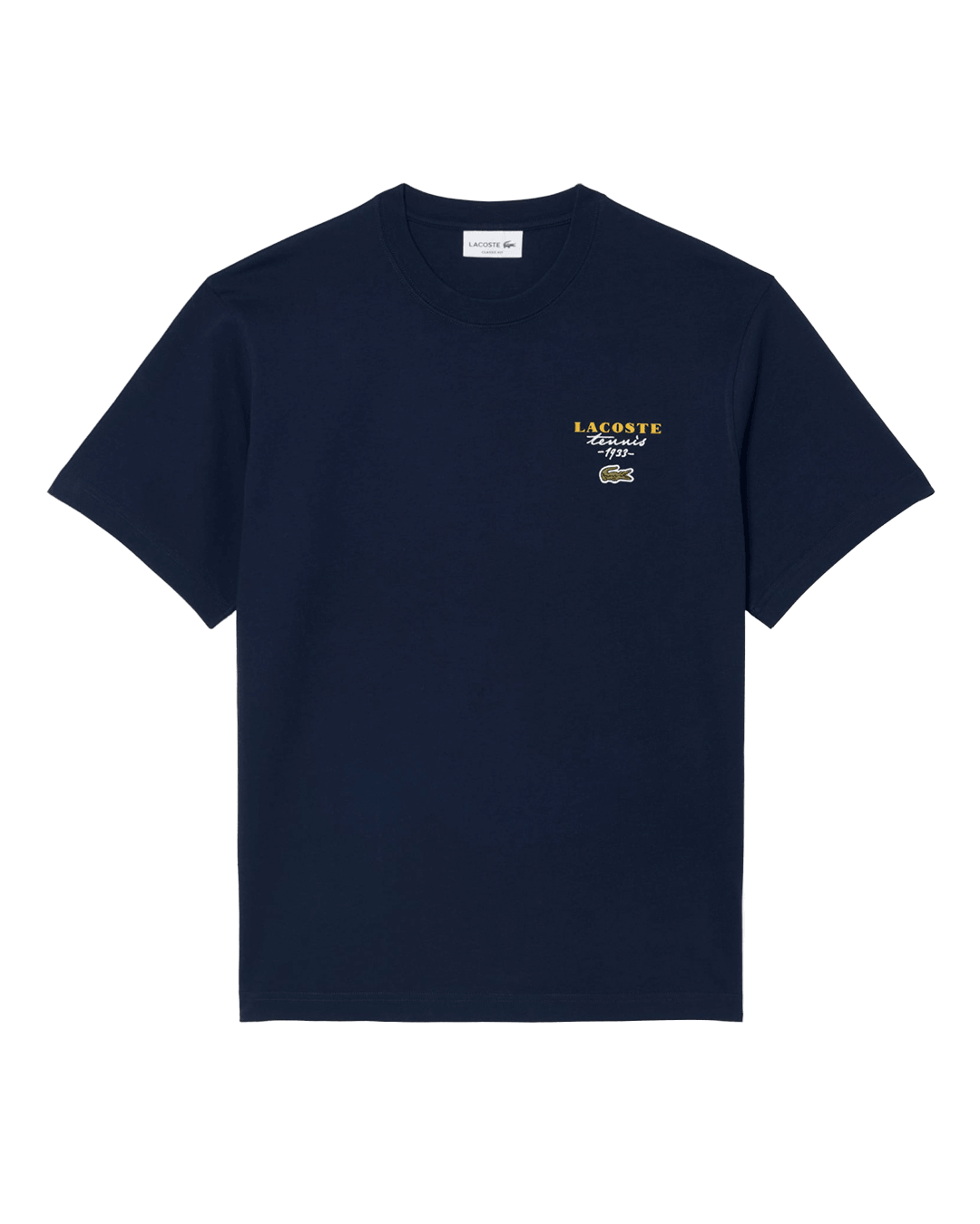 Lacoste T-Shirts Lacoste Navy Crew Neck T-Shirt
