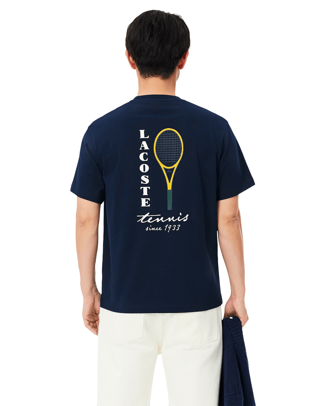 Lacoste T-Shirts Lacoste Navy Crew Neck T-Shirt