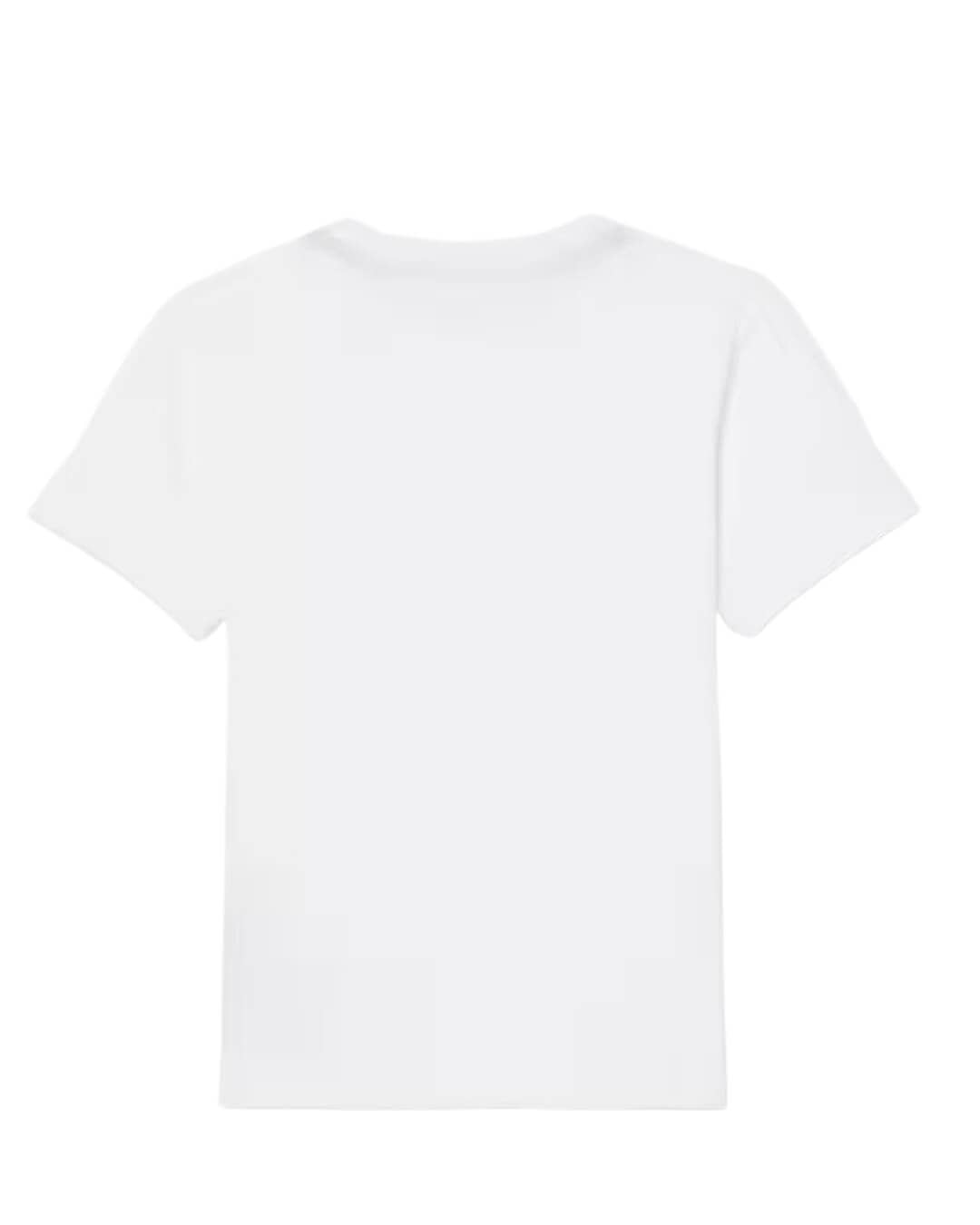 Lacoste T-Shirts Lacoste White Boy'S Cotton Crew Neck  T-Shirt