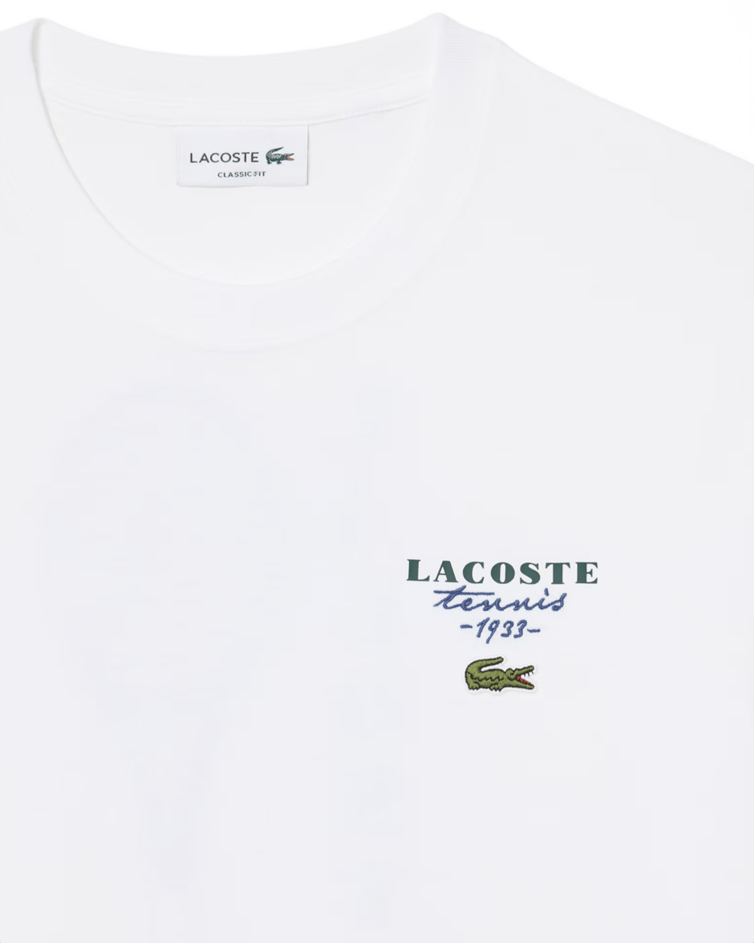 Lacoste T-Shirts Lacoste White Crew Neck T-Shirt