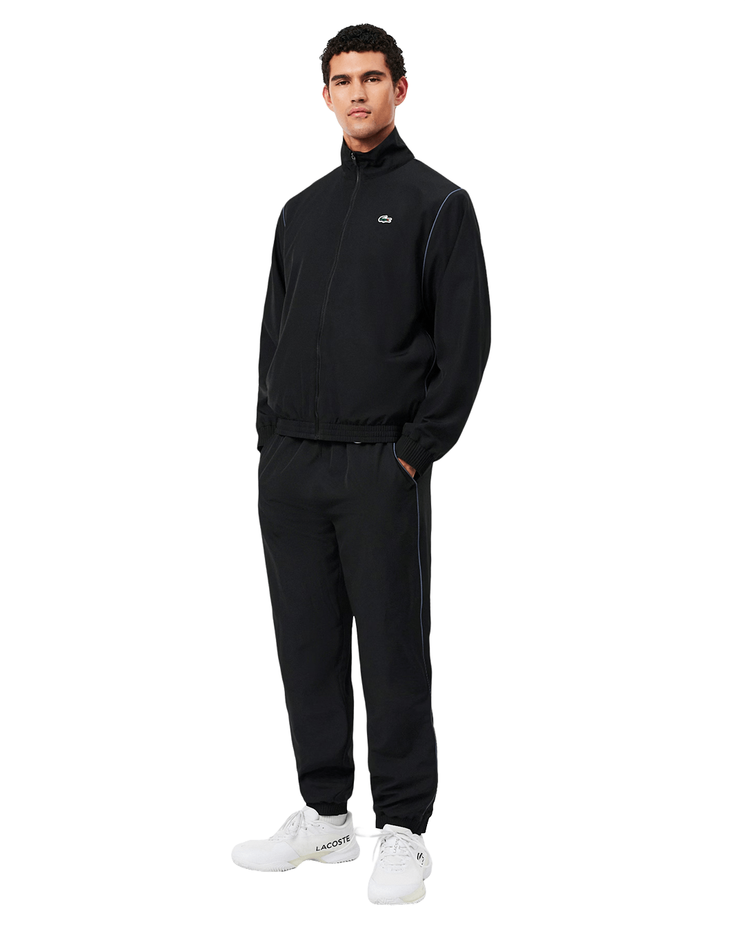 Lacoste Trousers Lacoste Black and Purple Tracksuit