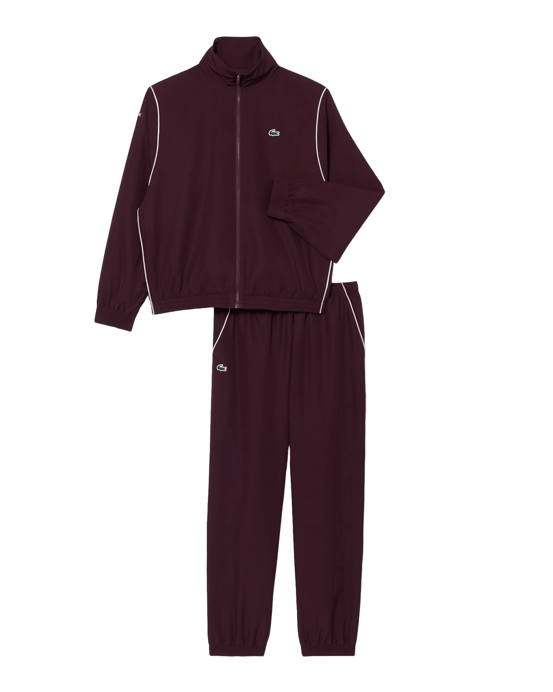 Lacoste Trousers Lacoste Burgundy and Off-White Tracksuit
