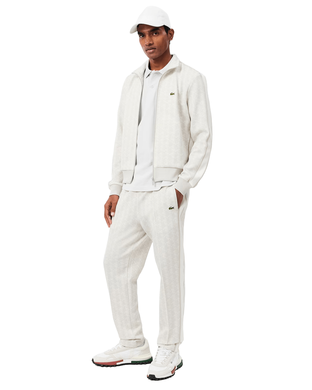Lacoste Trousers Lacoste Sky Blue and Off-White Trousers