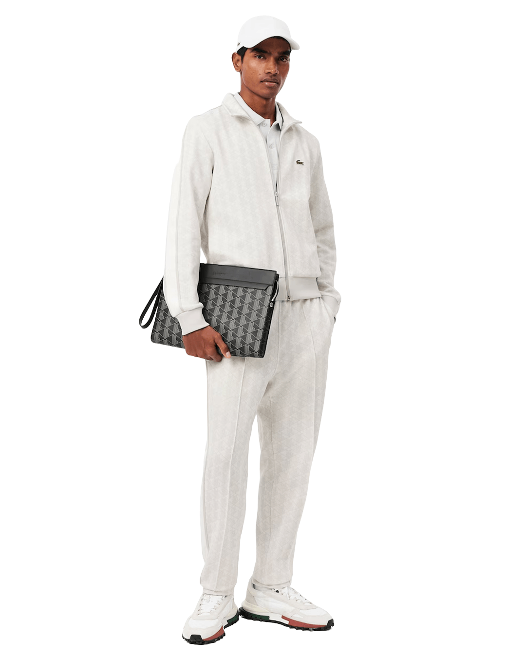 Lacoste Trousers Lacoste Sky Blue and Off-White Trousers