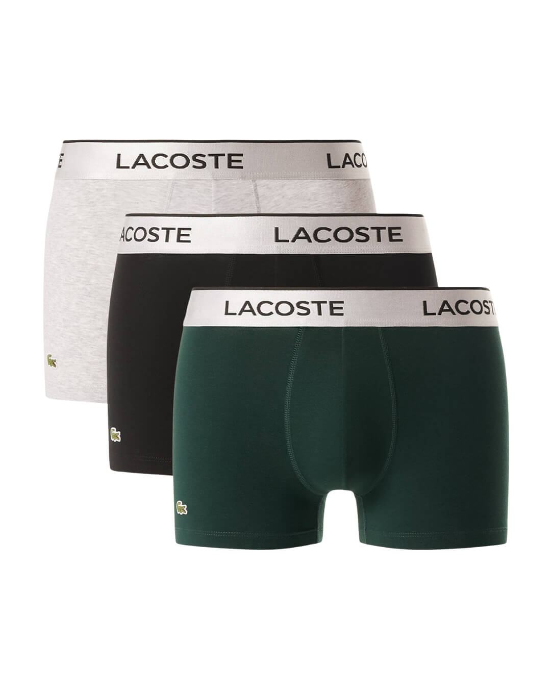 Lacoste Underwear Lacoste Slv Men'S Trunk Ai4 Silver Chine Sinople Blac
