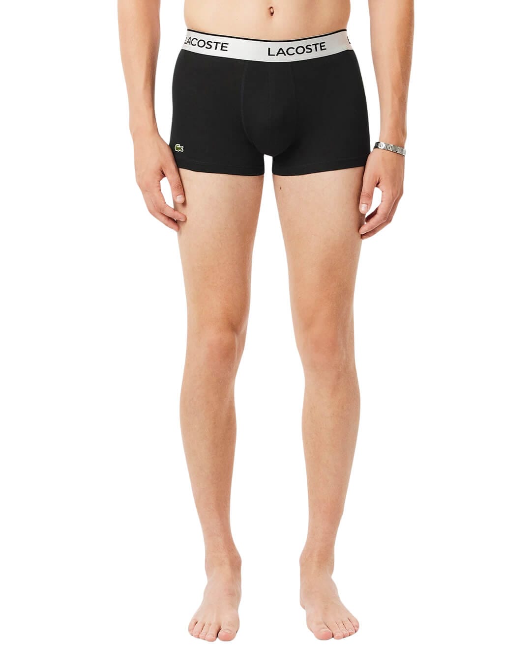 Lacoste Underwear Lacoste Slv Men'S Trunk Ai4 Silver Chine Sinople Blac