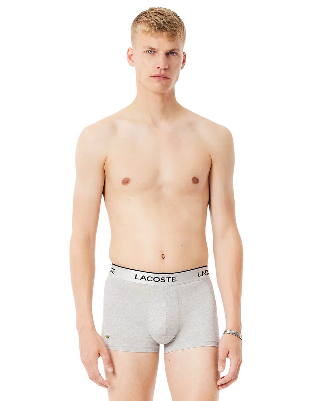 Lacoste Underwear Lacoste Slv Men'S Trunk Ai4 Silver Chine Sinople Blac