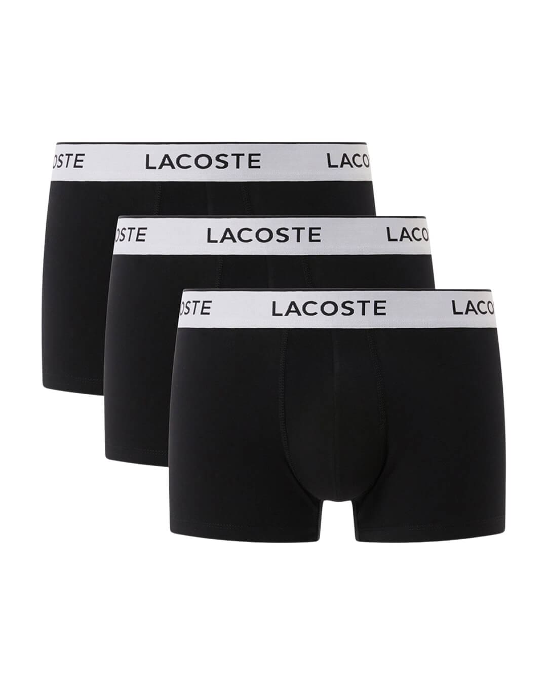 Lacoste Underwear MEN&#39;S TRUNK BLACK Black 2