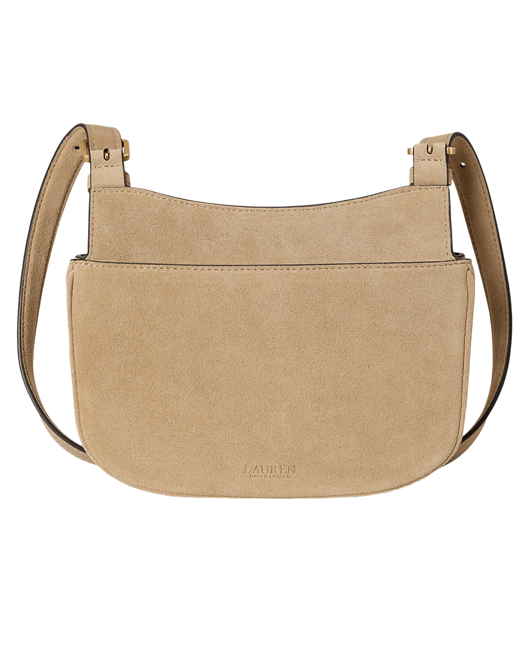 Lauren Bags ONE Lauren Brown Lauren Suede Medium Marcy Crossbody Bag Brown