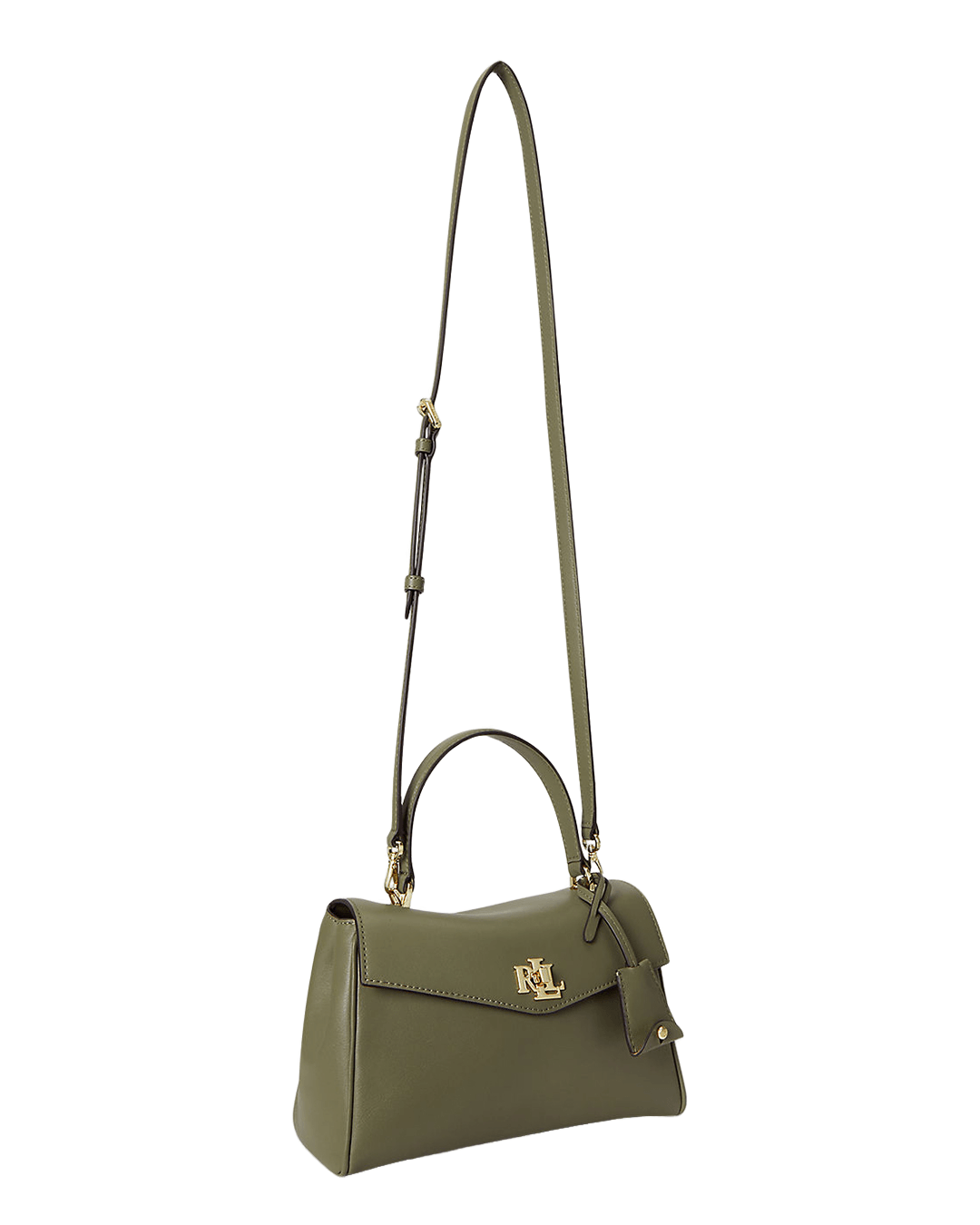Lauren Bags ONE Lauren Green Lauren Nappa Leather Small Farrah Soft Satchel Green