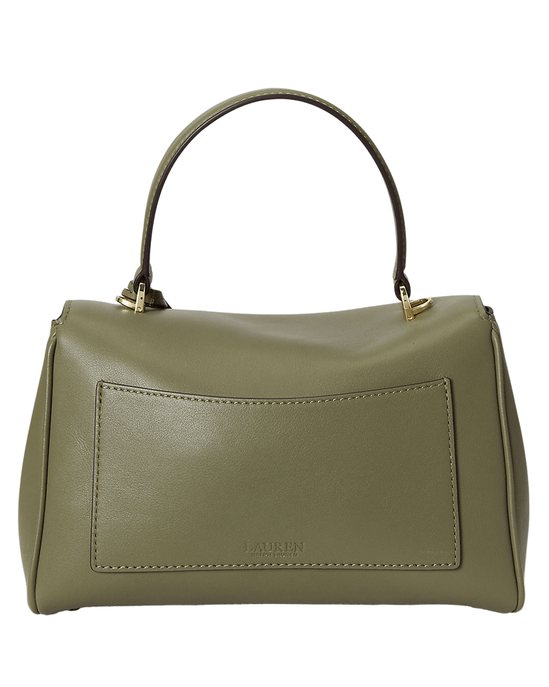 Lauren Bags ONE Lauren Green Lauren Nappa Leather Small Farrah Soft Satchel Green