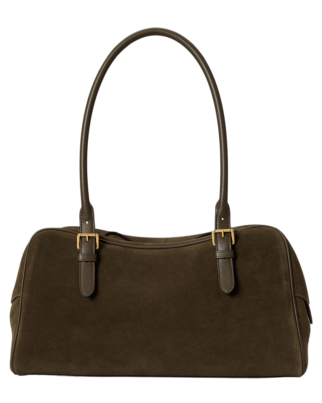 Lauren Bags ONE Lauren Green Lauren Suede Large Marcy Zip Satchel Green