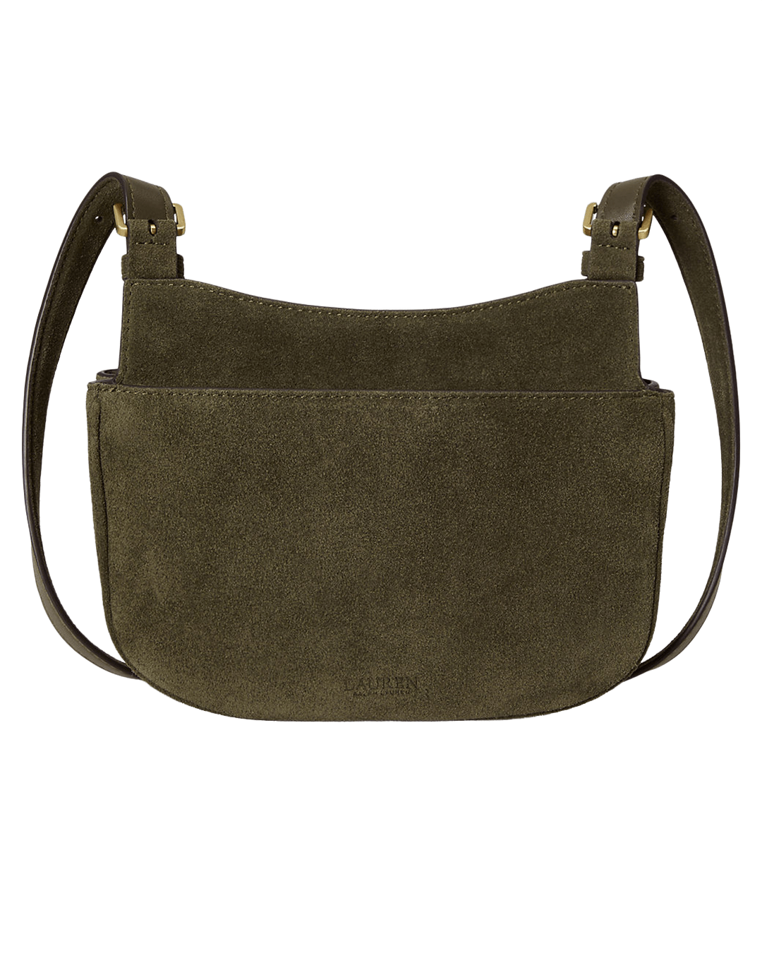 Lauren Bags ONE Lauren Green Lauren Suede Medium Marcy Crossbody Bag Green