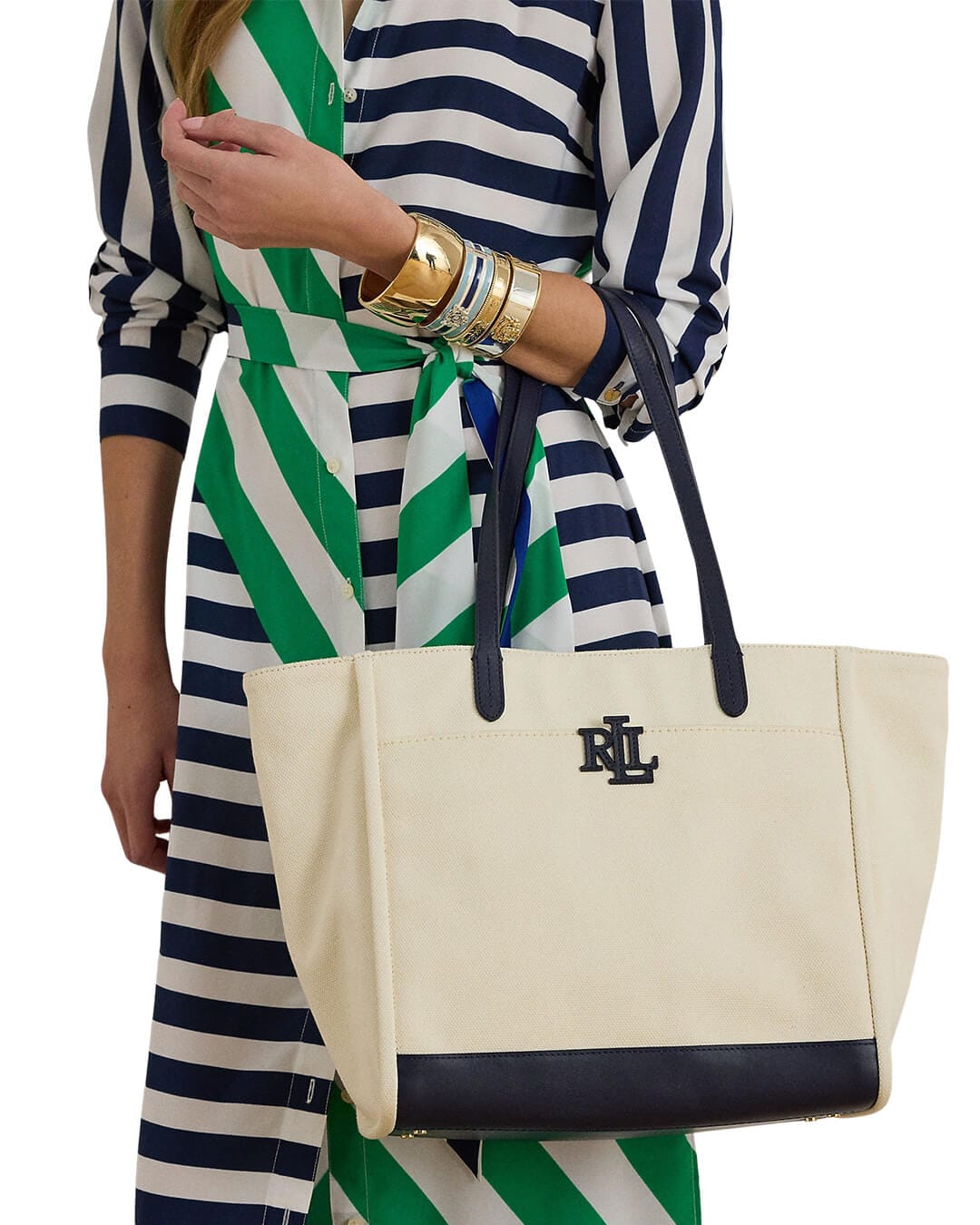 Lauren By Ralph Lauren Bags One Size Lauren By Ralph Lauren Beige Canvas Large Cameryn  Bags
