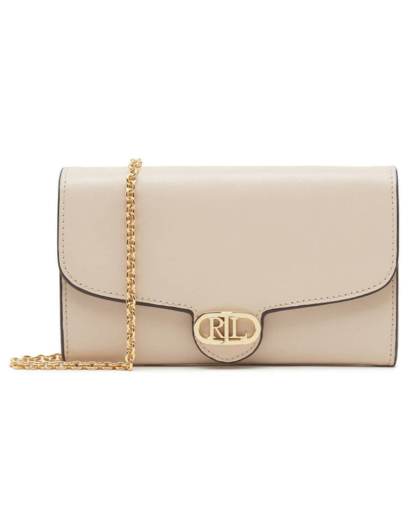 Lauren By Ralph Lauren Beige Leather Medium Adair Crossbody | Bortex ...