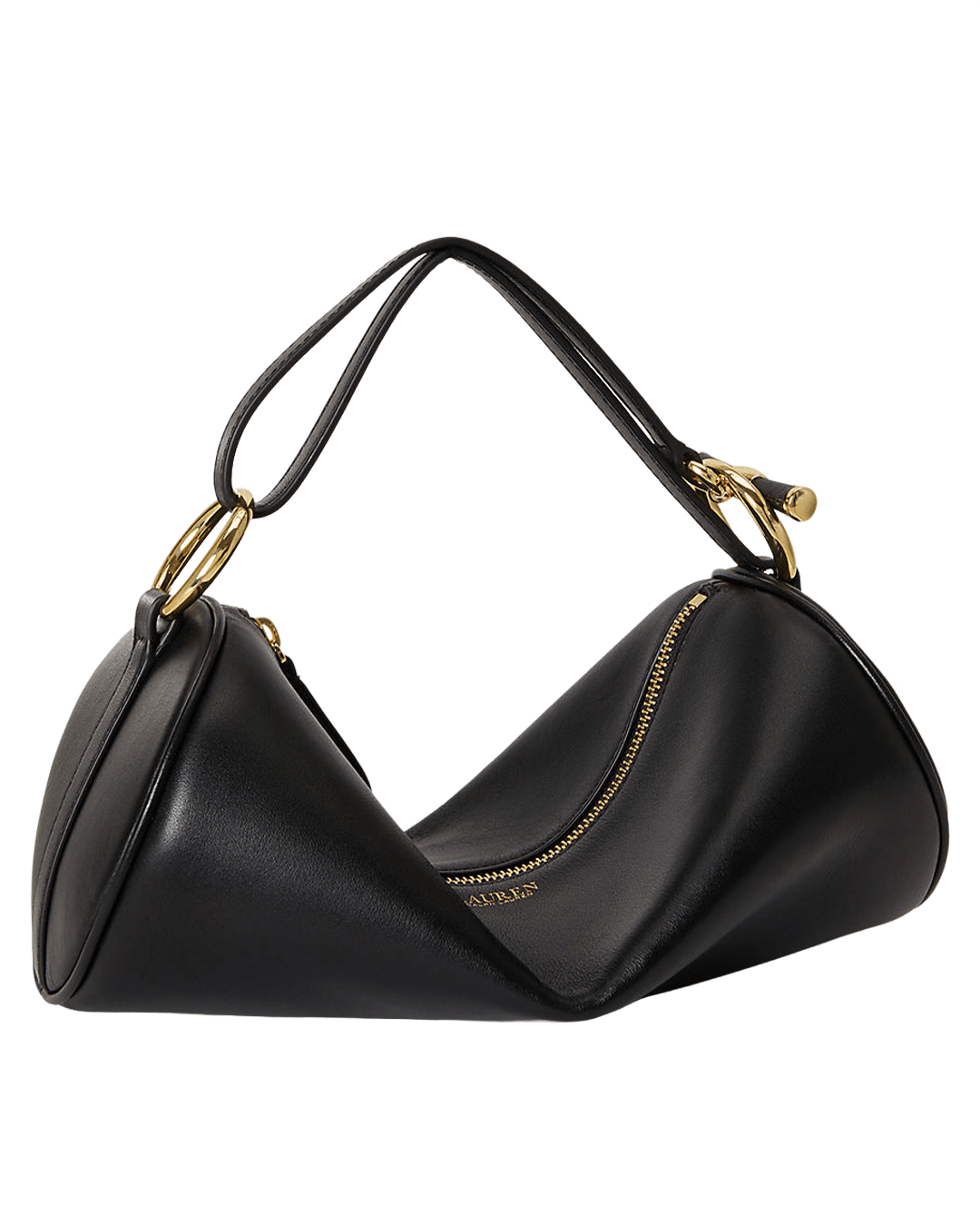 Lauren By Ralph Lauren Bags ONE Lauren by Ralph Lauren Black Medium Barrel Shoulder Bag