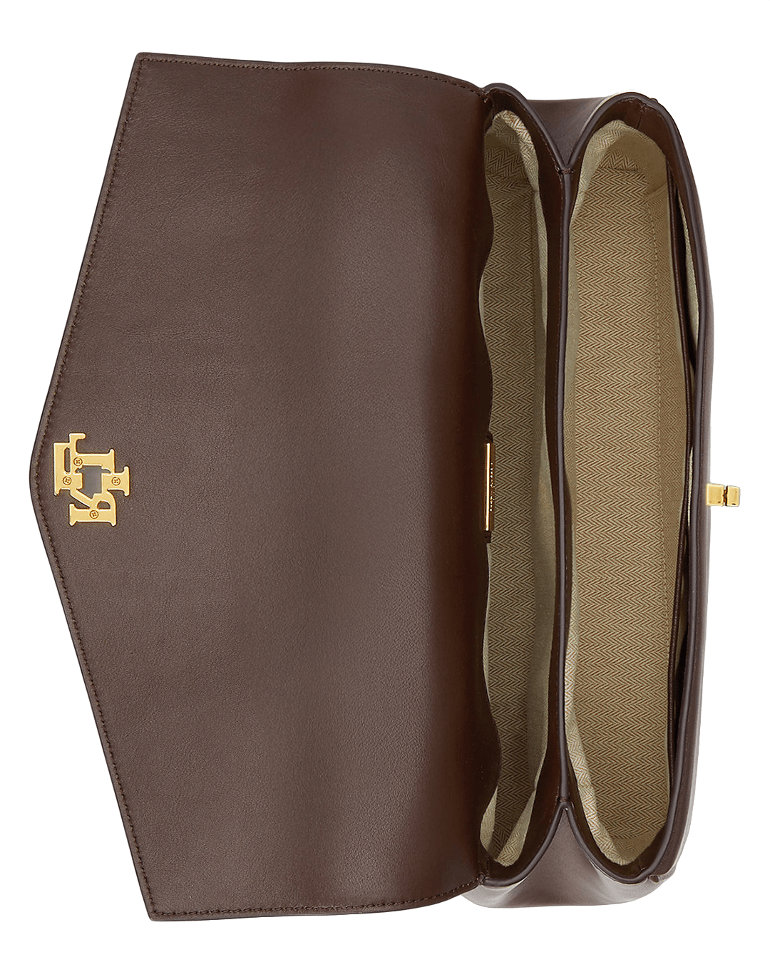 Lauren By Ralph Lauren Bags ONE Lauren by Ralph Lauren Brown Nappa Leather Medium Farrah Soft Satchel