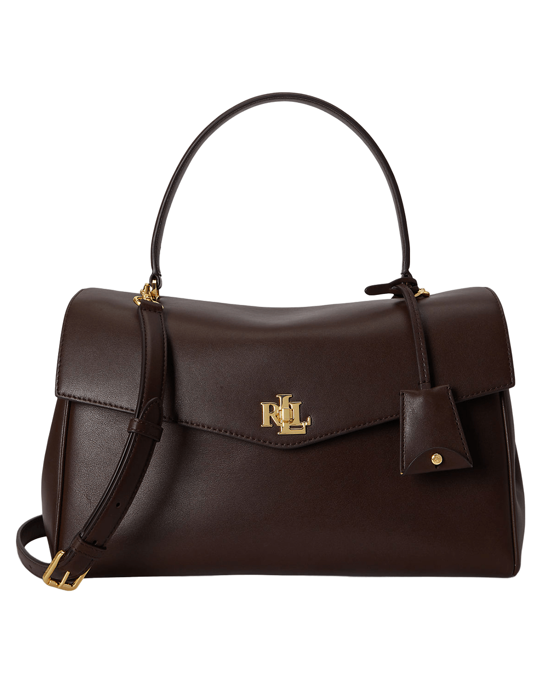 Lauren By Ralph Lauren Bags ONE Lauren by Ralph Lauren Brown Nappa Leather Medium Farrah Soft Satchel