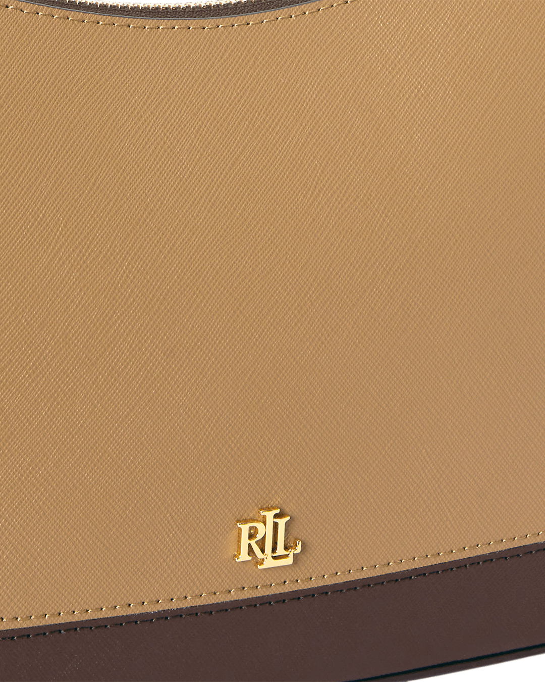 Lauren By Ralph Lauren Bags ONE Lauren by Ralph Lauren Brown Striped Leather Medium Danni Bag