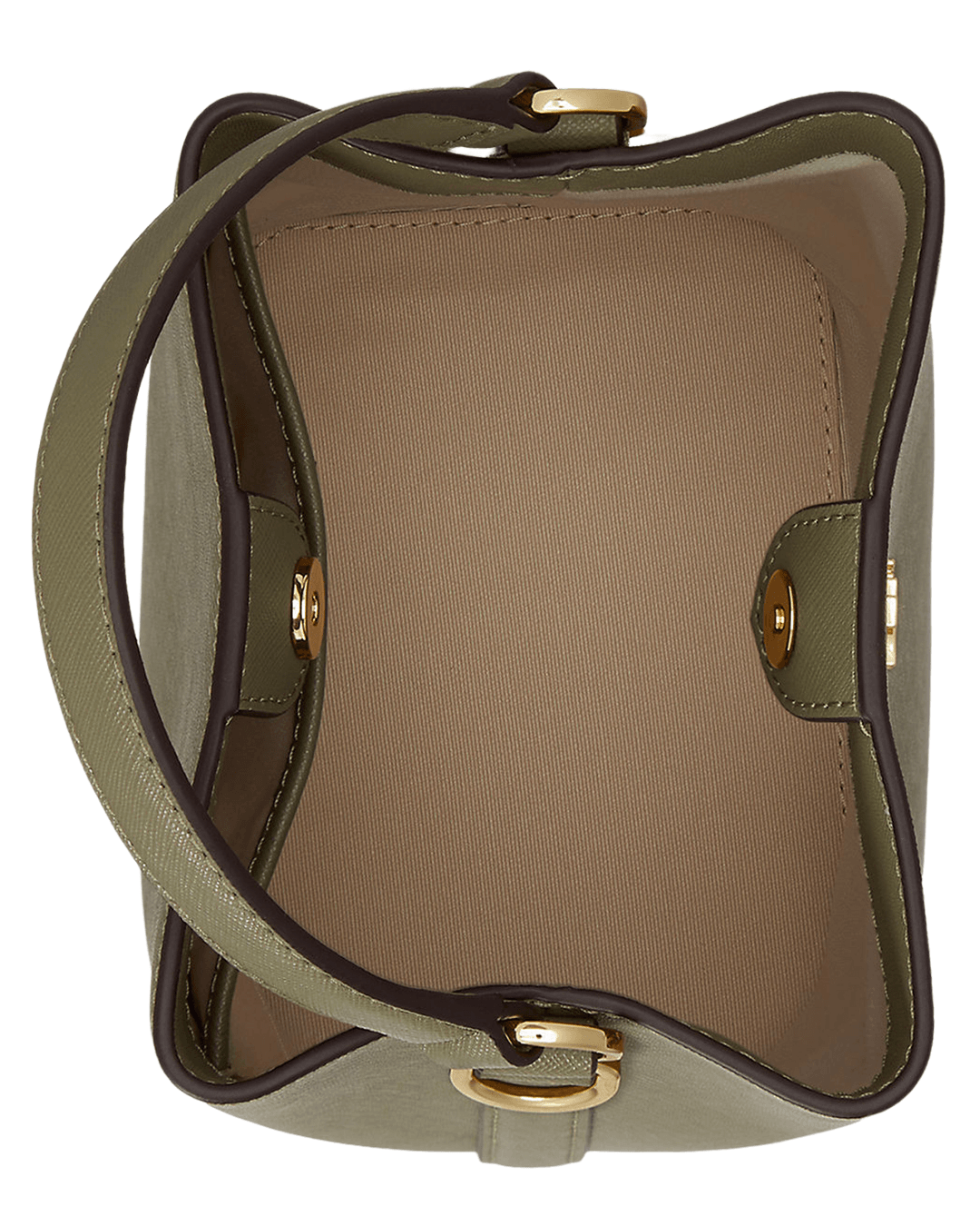 Lauren By Ralph Lauren Bags ONE Lauren by Ralph Lauren Green Crosshatch Small Reese Bucket Bag