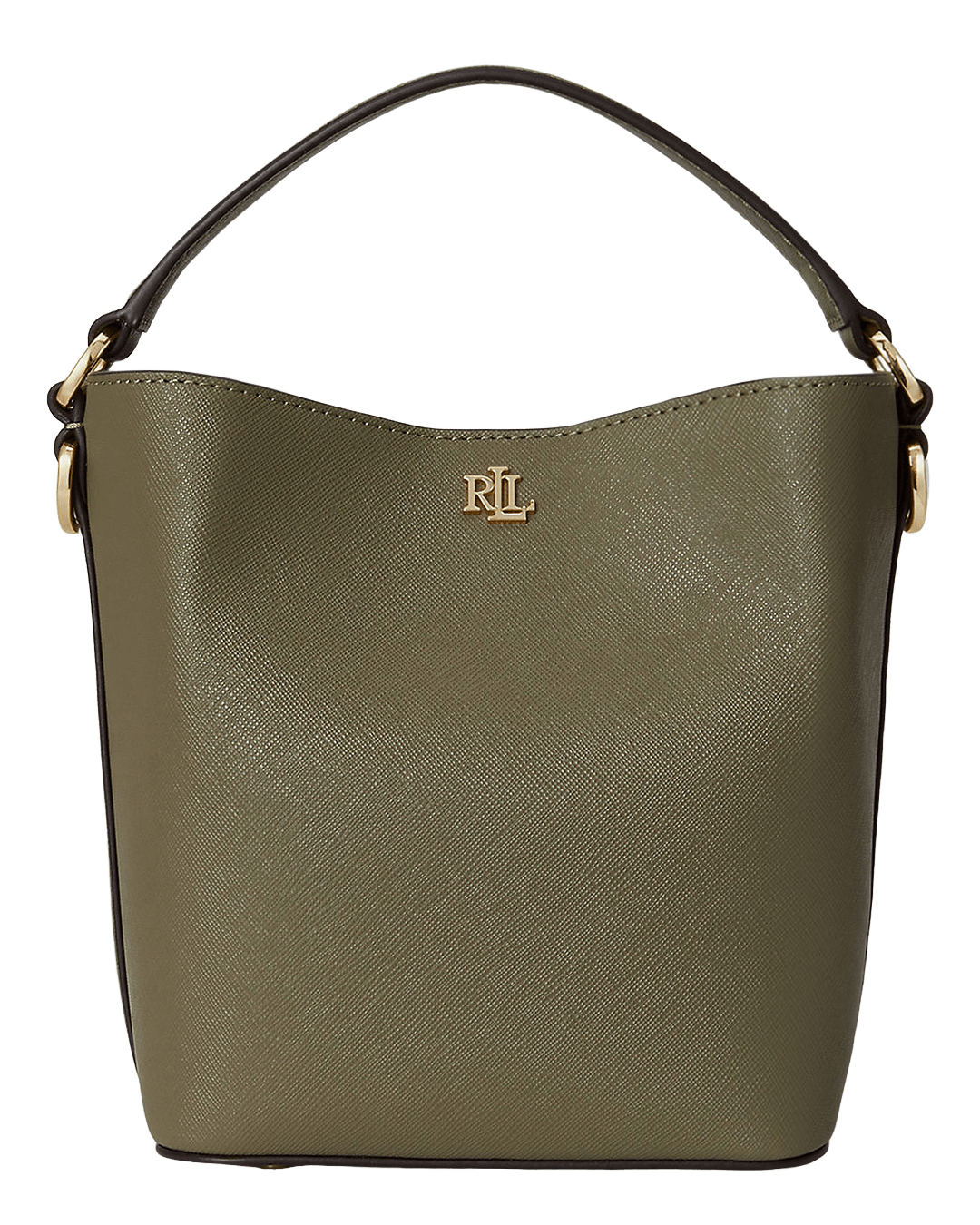 Lauren By Ralph Lauren Bags ONE Lauren by Ralph Lauren Green Crosshatch Small Reese Bucket Bag