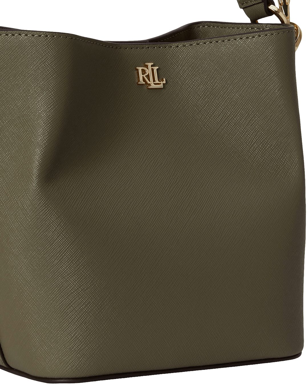 Lauren By Ralph Lauren Bags ONE Lauren by Ralph Lauren Green Crosshatch Small Reese Bucket Bag