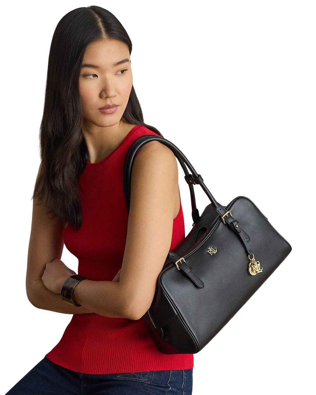 Lauren By Ralph Lauren Bags One Size Lauren By Ralph Lauren Marcy Zip Satchel Large Black Bags