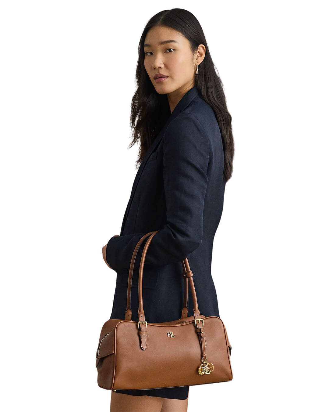 Lauren By Ralph Lauren Bags One Size Lauren By Ralph Lauren Marcy Zip Satchel Large Brown Bags