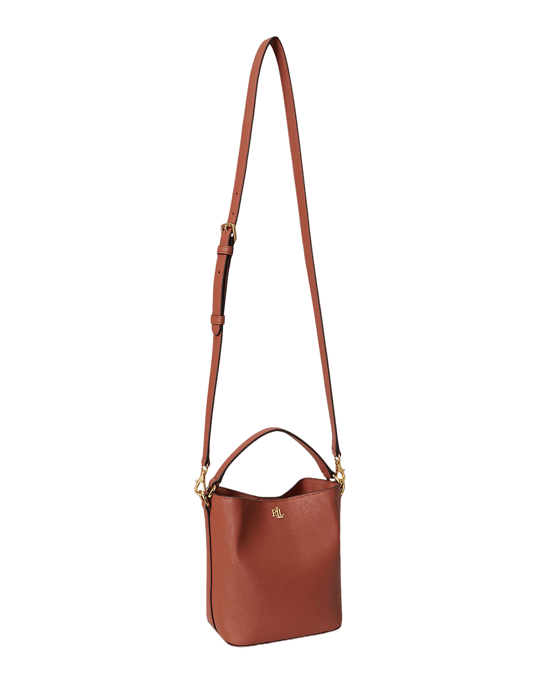 Lauren By Ralph Lauren Bags ONE Lauren by Ralph Lauren Red Crosshatch Small Reese Bucket Bag