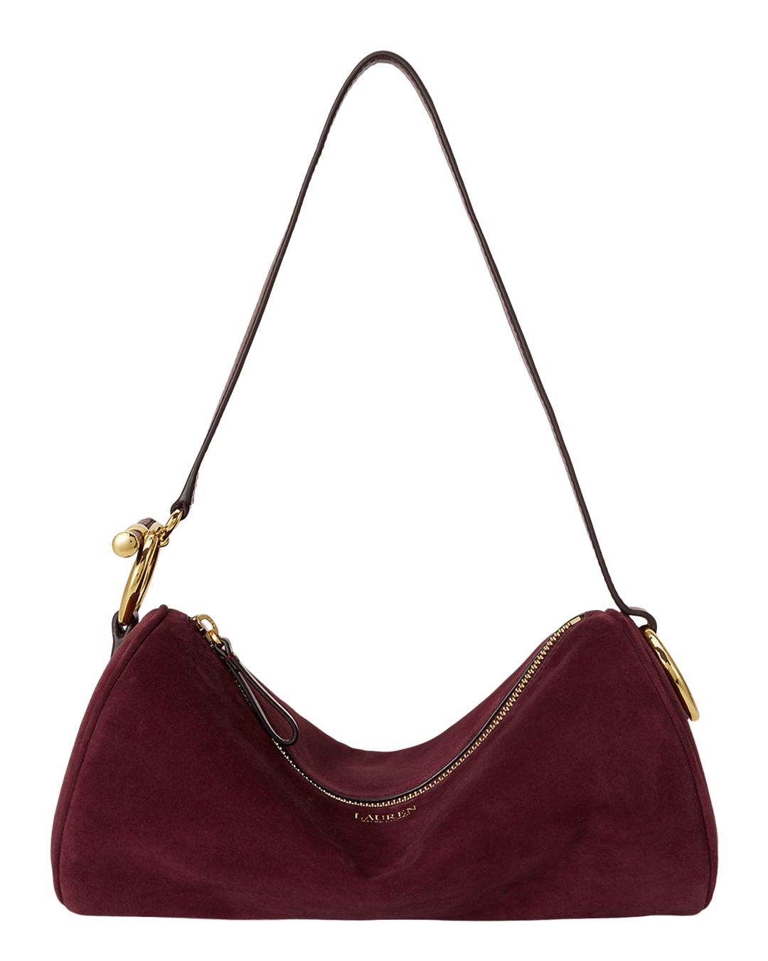 Lauren By Ralph Lauren Bags ONE Lauren by Ralph Lauren Red Medium Barrel Shoulder Bag