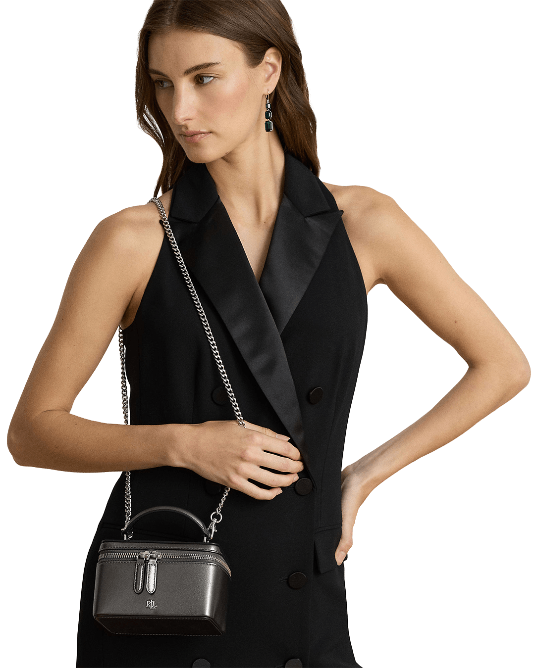 Lauren By Ralph Lauren Bags ONE Lauren by Ralph Lauren Silver Small Hallee Crossbody Bag