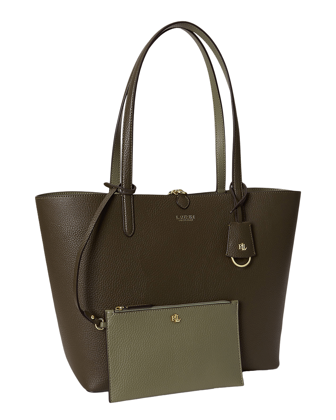 Lauren By Ralph Lauren Bags ONE Lauren Green Lauren Faux-Leather Medium Reversible Tote Bag Green