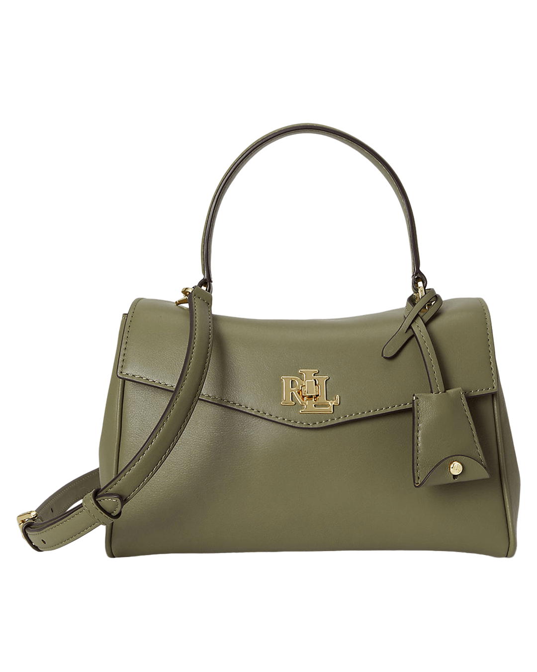Lauren By Ralph Lauren Bags ONE Lauren Green Lauren Nappa Leather Small Farrah Soft Satchel Green