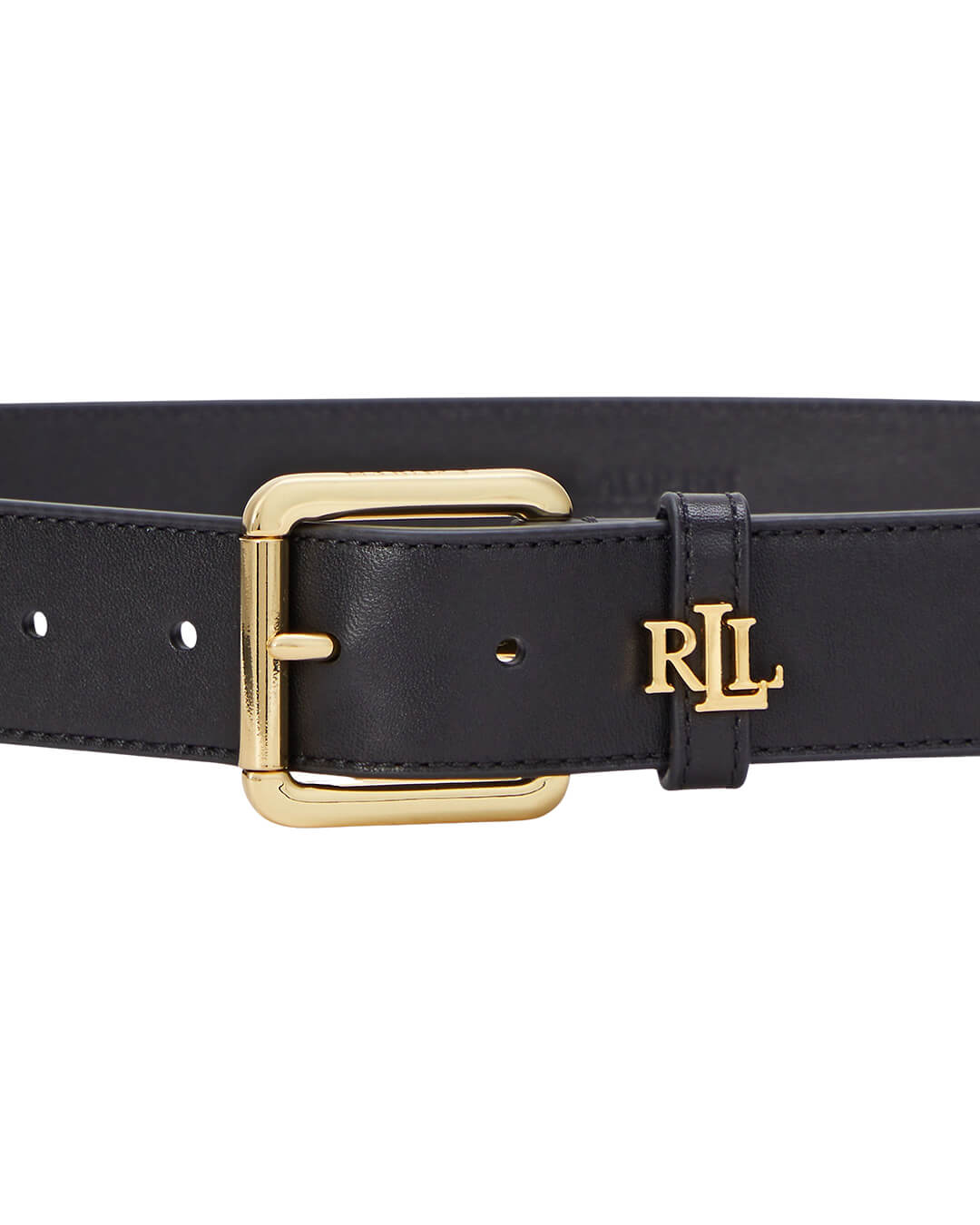 Lauren By Ralph Lauren Belts XS Lauren By Ralph Lauren Black Logo Keeper Belt
