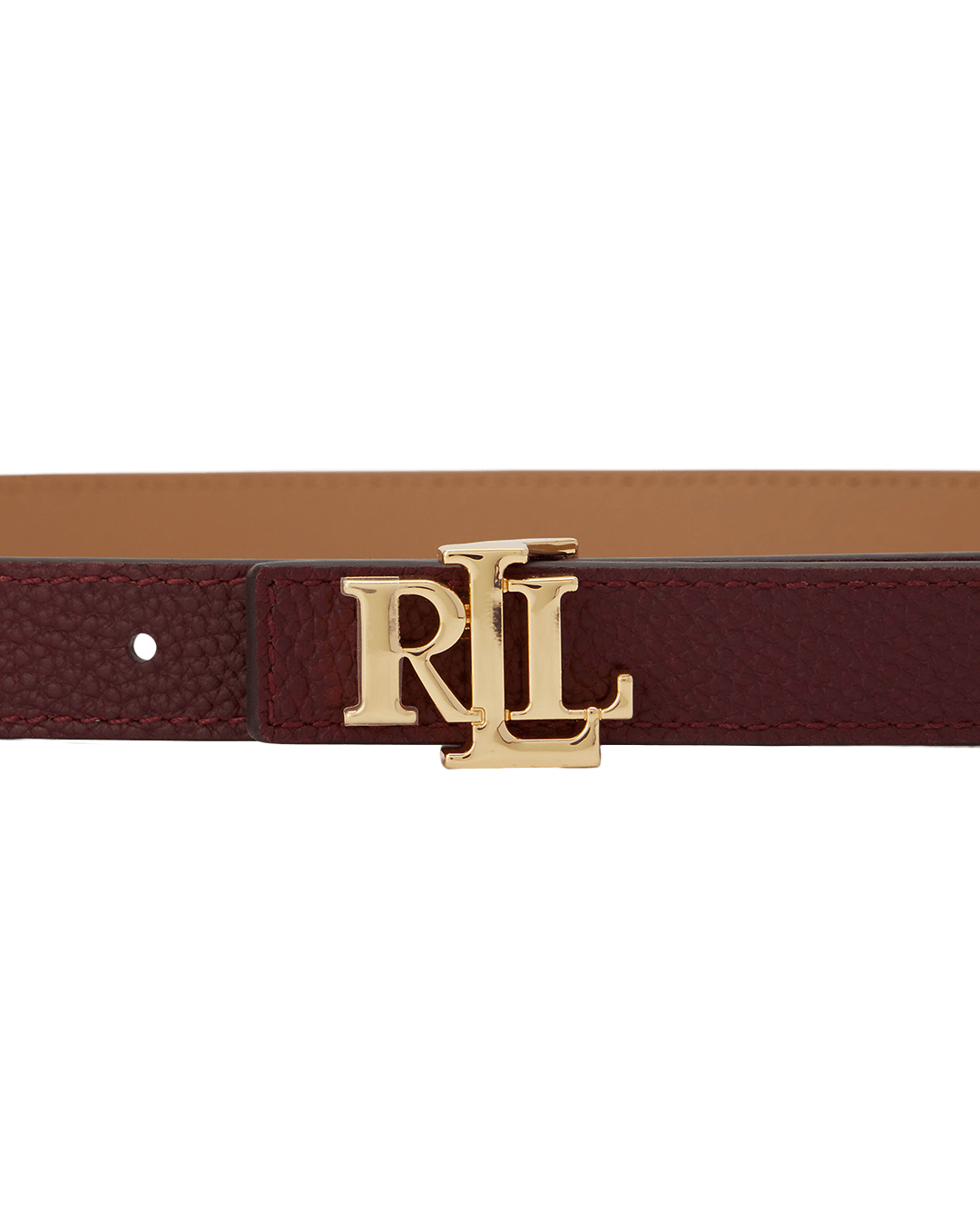 Lauren By Ralph Lauren Belts Lauren by Ralph Lauren Multicolour Logo Reversible Leather Skinny Belt