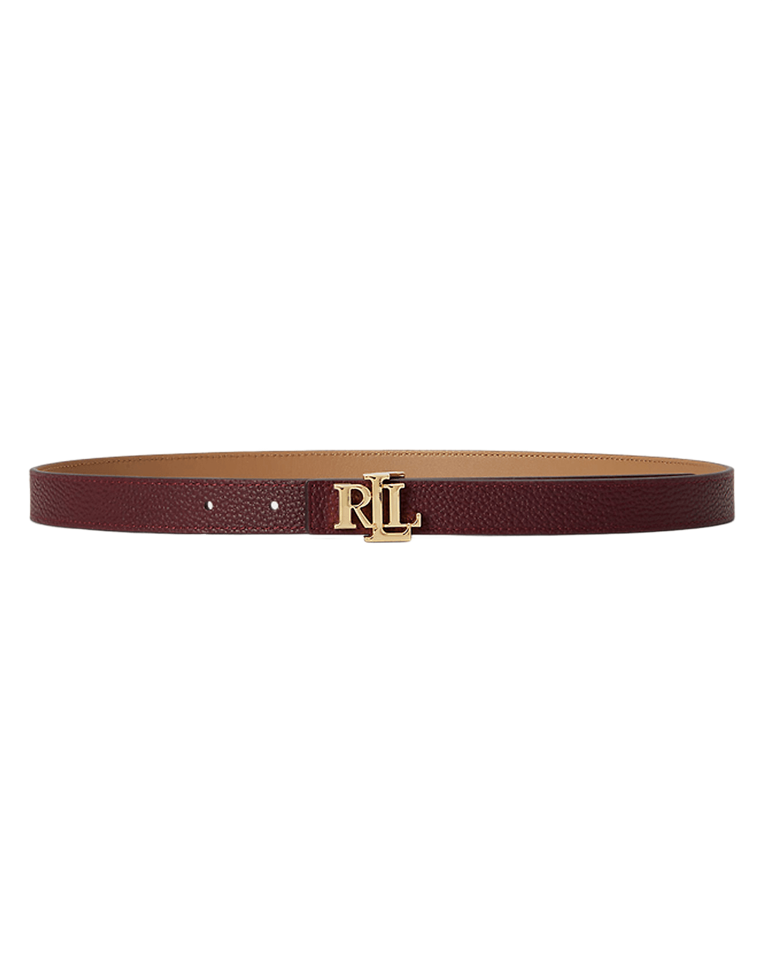 Lauren By Ralph Lauren Belts Lauren by Ralph Lauren Multicolour Logo Reversible Leather Skinny Belt