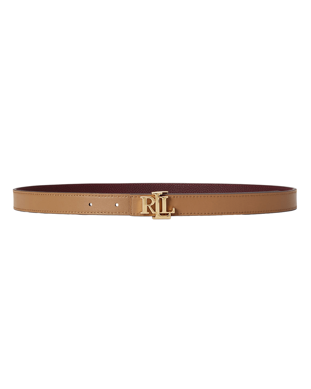 Lauren By Ralph Lauren Belts Lauren by Ralph Lauren Multicolour Logo Reversible Leather Skinny Belt