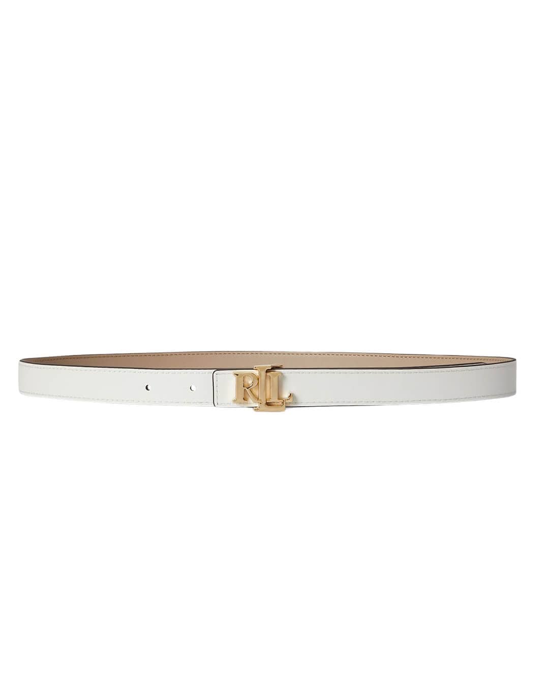 Lauren By Ralph Lauren Belts Lauren By Ralph Lauren Rev Lrl 20 Belt Skinny White Belt