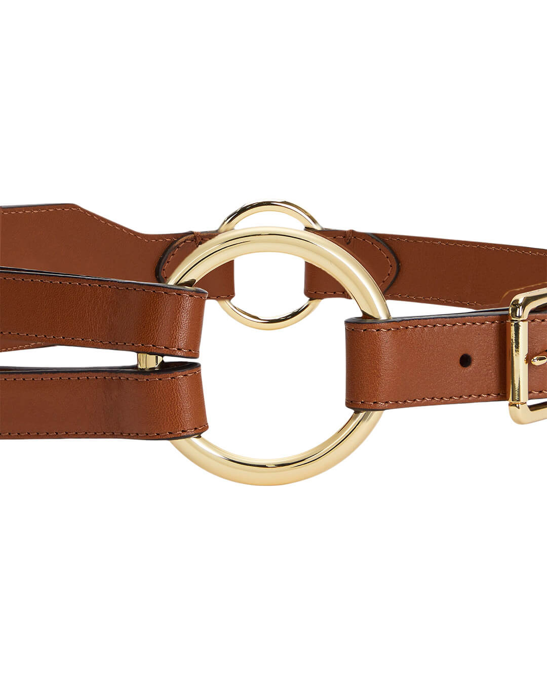 Lauren by Ralph Lauren Belts Lauren by Ralph Lauren RNG TRI STRP BELT WIDE BROWN