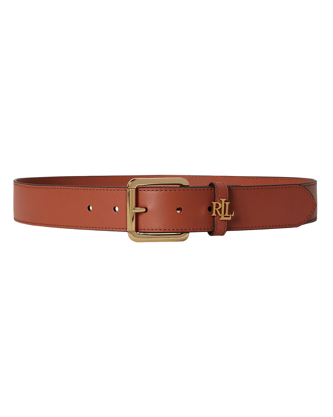 Lauren By Ralph Lauren Belts Lauren Red Lauren Logo-Keeper Leather Belt Red