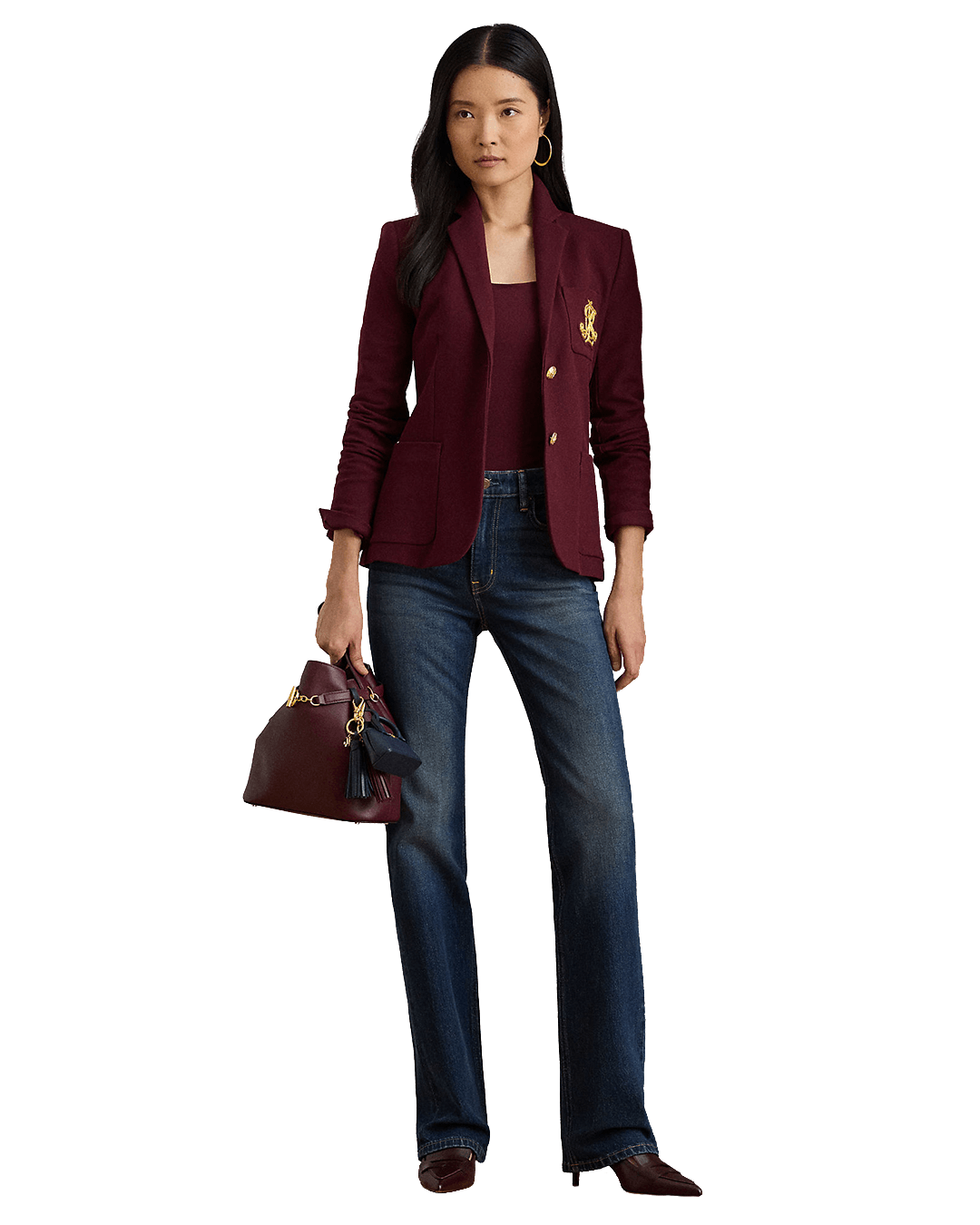 Lauren By Ralph Lauren Blazers Lauren Red Lauren Anfisa Lined Blazer Red