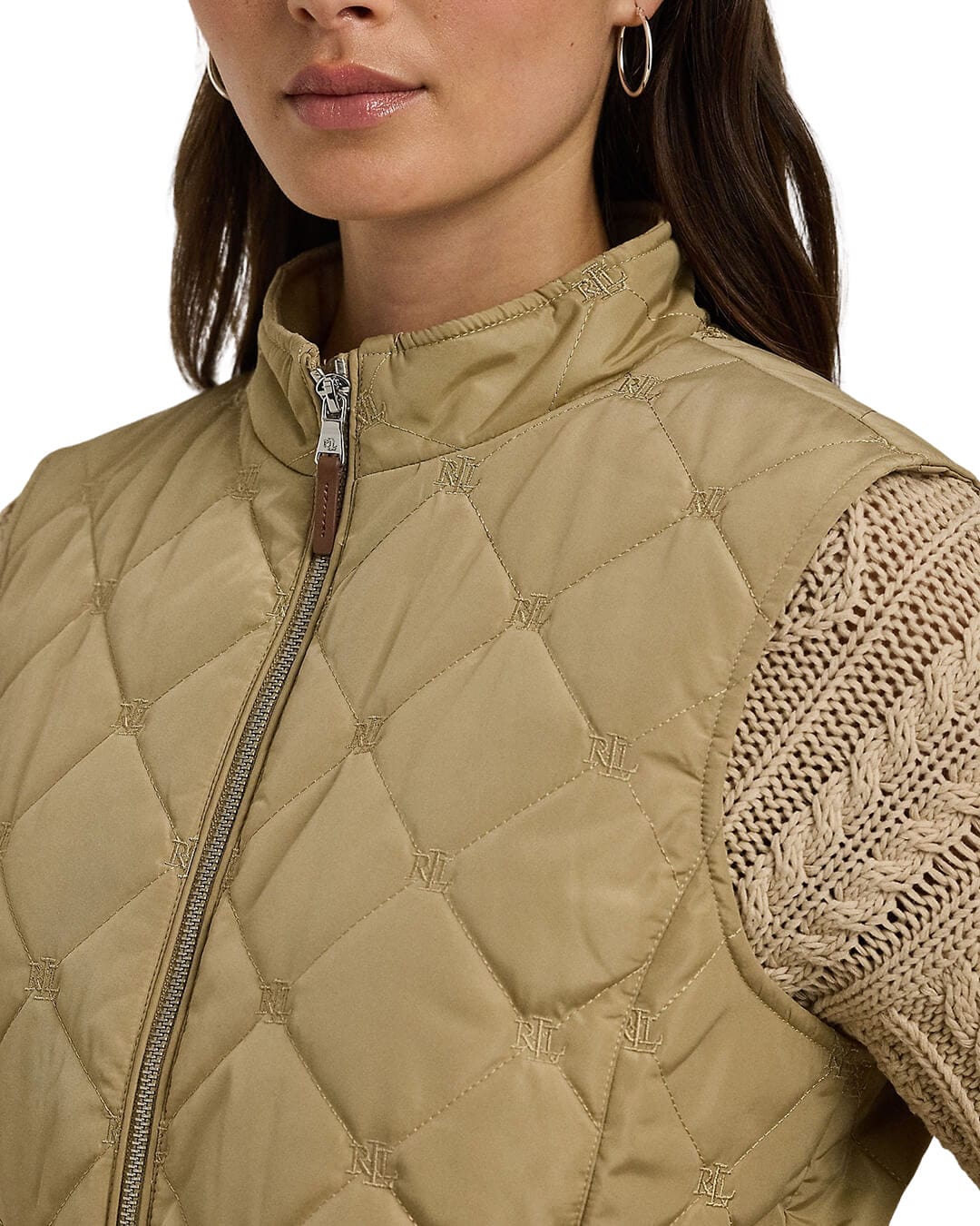 Lauren by Ralph Lauren Coats Lauren by Ralph Lauren Beige Insulated Gilet