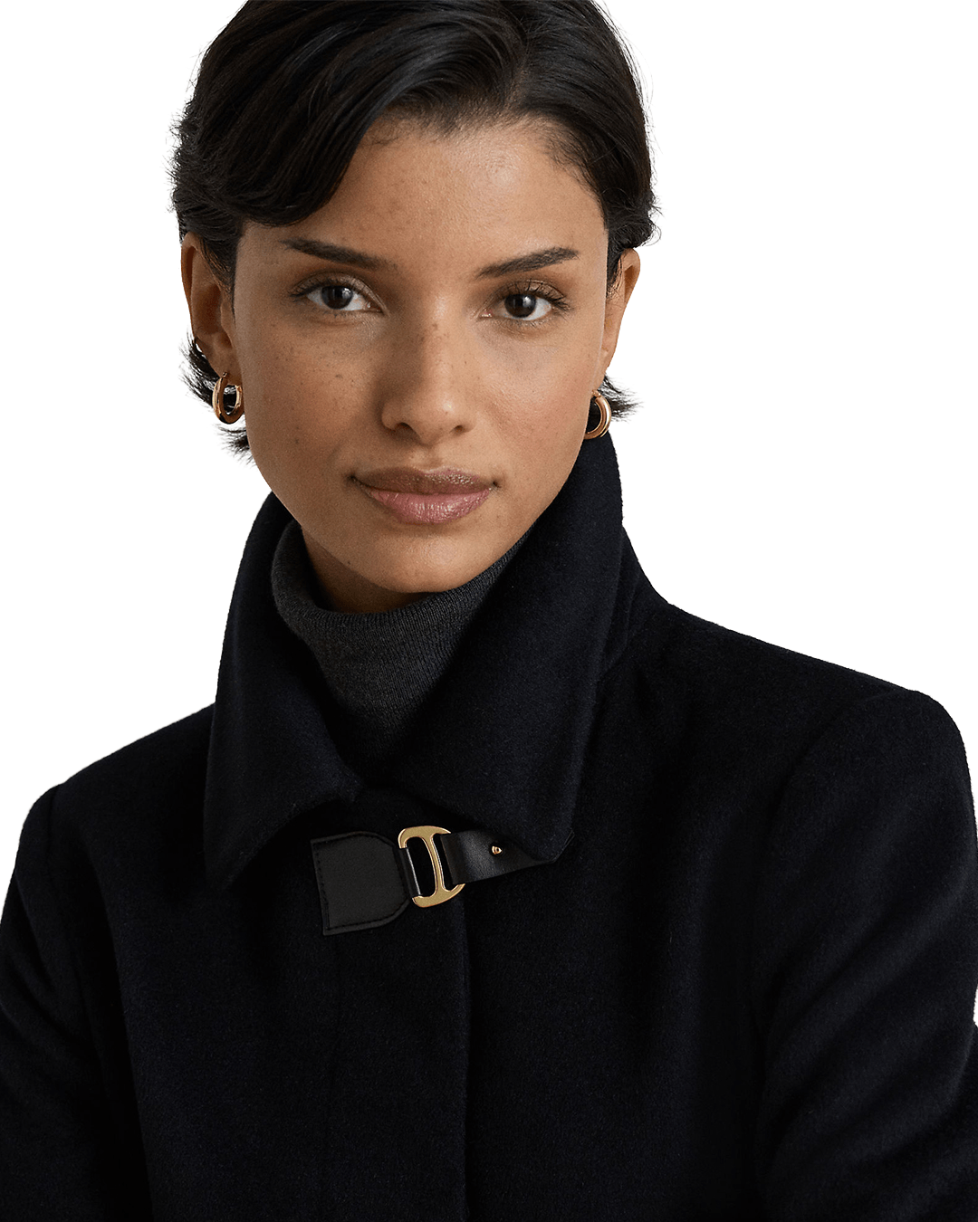 Lauren By Ralph Lauren Coats Lauren by Ralph Lauren Black Single-Breasted Lined Coat