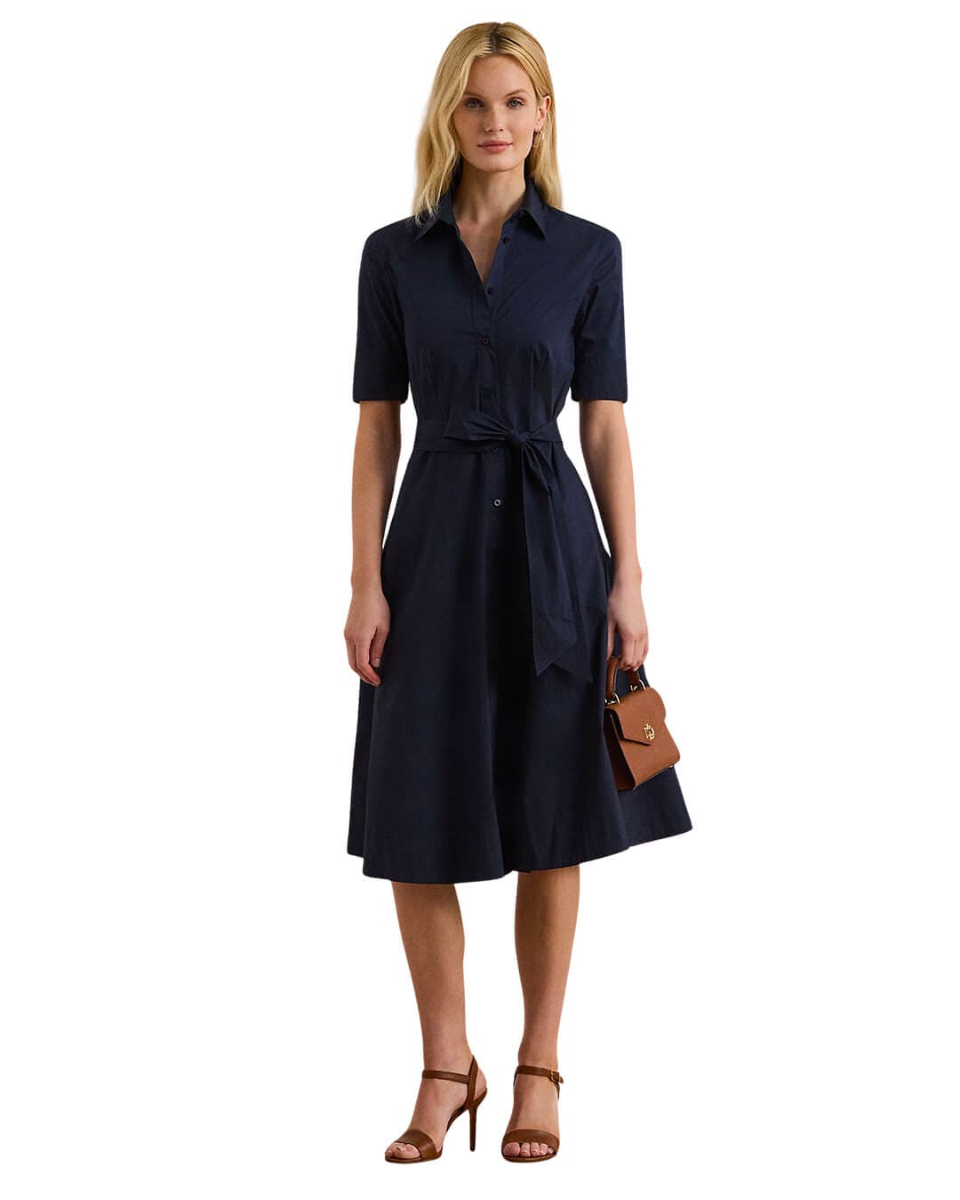 Lauren By Ralph Lauren Navy Ss Casual Dress - Bortex Fine Tailoring