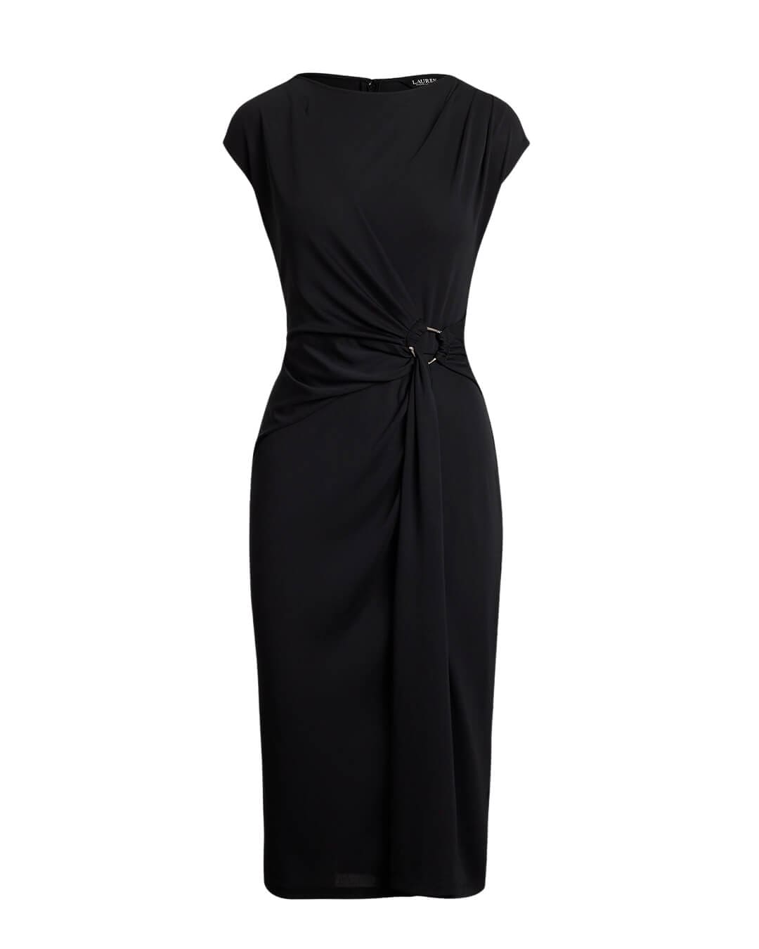 Lauren By Ralph Lauren Black Gervas Ss Day Dress