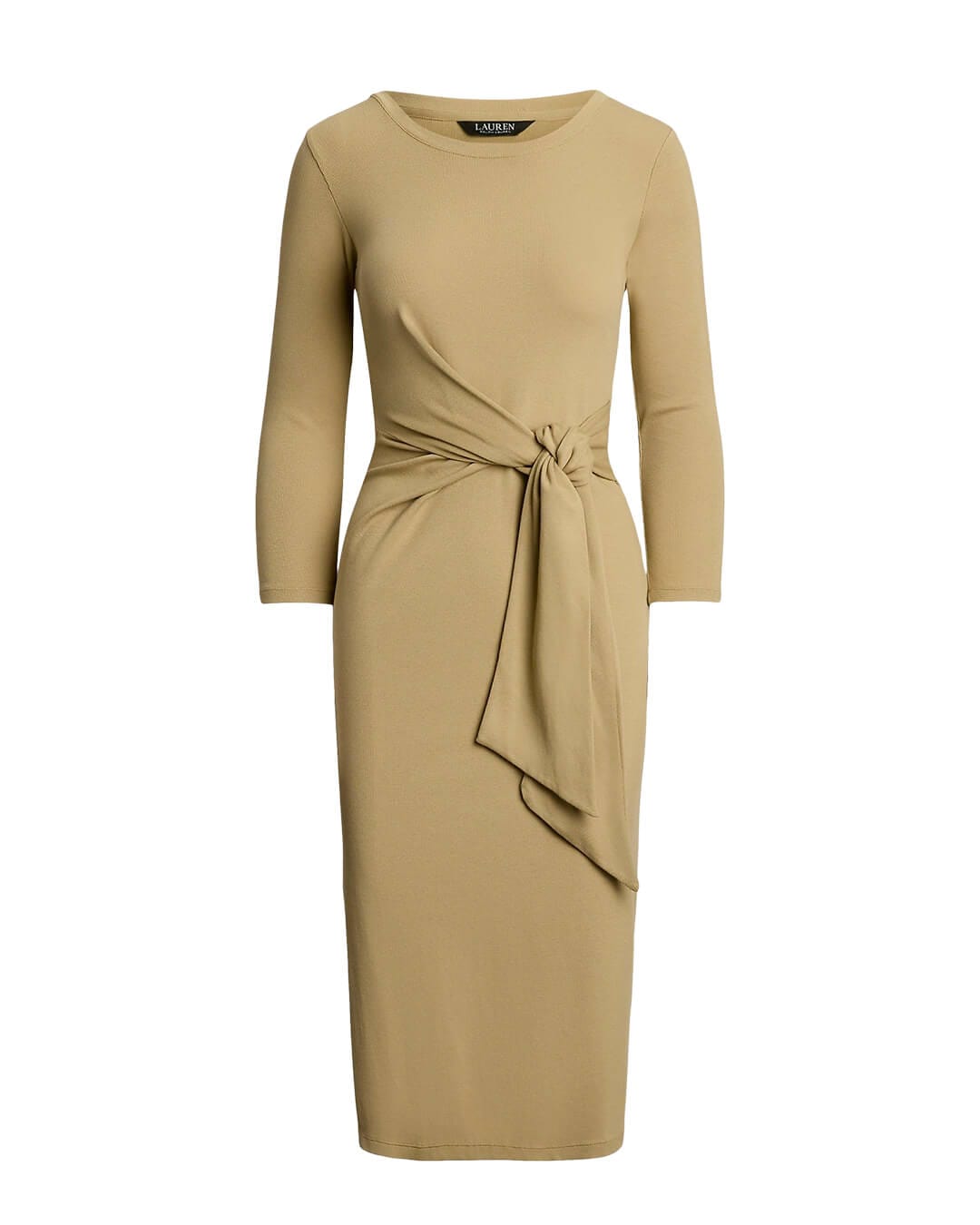 Lauren By Ralph Lauren Dresses IMALAH LS DAY DRESS LIGHT BEIGE