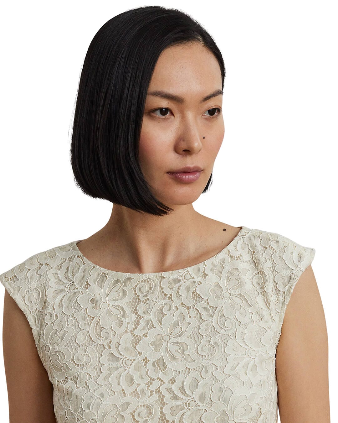 Lauren by Ralph Lauren Dresses Lauren by Ralph Lauren Natural Vasberri Short Sleeve Day Dress