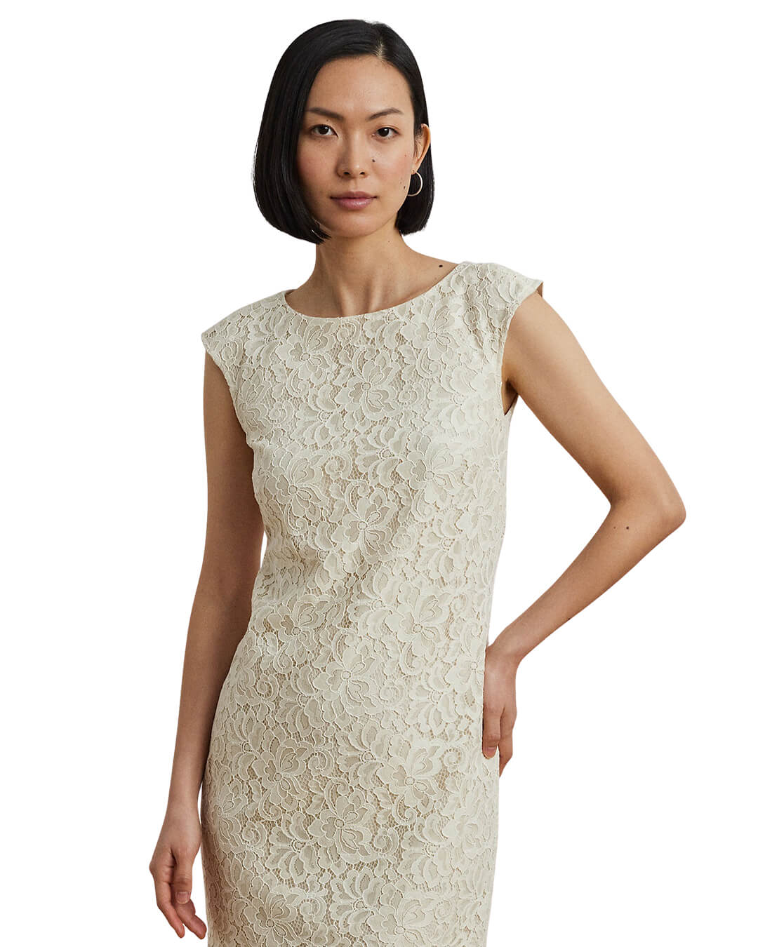 Lauren by Ralph Lauren Dresses Lauren by Ralph Lauren Natural Vasberri Short Sleeve Day Dress